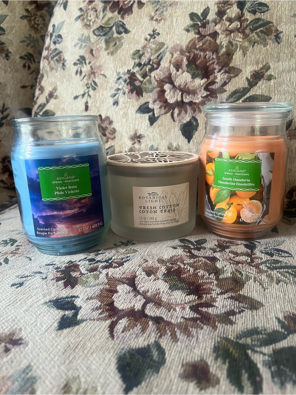 3 Unused-Fairly Used Candles